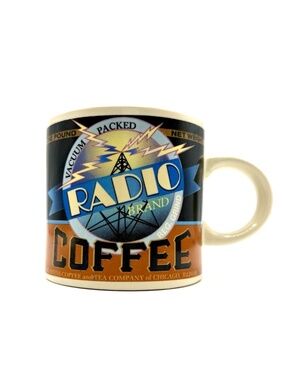 Westwood Radio Brand Coffee Mug 1999 Archives Yesteryear Advertising Retro